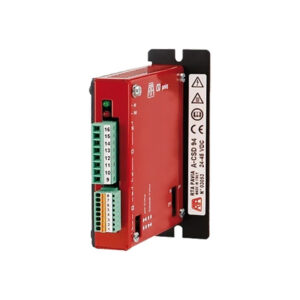 RTA CSD 90 Series CSD 94 stepper motor drive with red metal casing and black mounting plate.