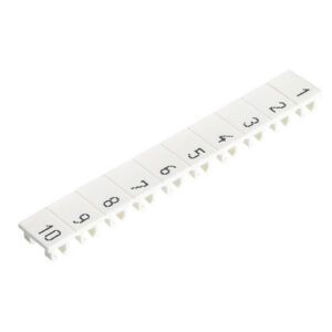 Wieland wire markers, featuring white numbered marker strips for identifying and organizing electrical wires and cables.
