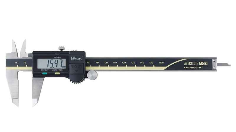 Image of a Mitutoyo Caliper length measuring tool.