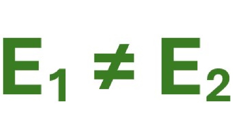 An equation depicting two different end ("E") dimensions for Cut-to-Order Rail.