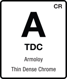 Image of Armoloy Thin Dense Chrome (TDC) as if it were an element on the periodic table of elements